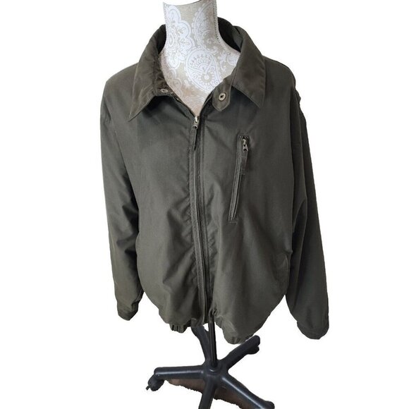 Knightsbridge Green Bomber Style Jacket Zip Front Insulated Men's XL - Picture 1 of 10